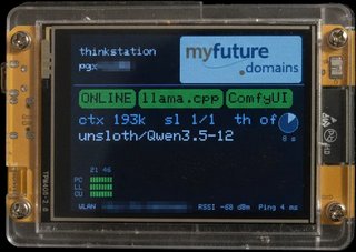Displaymodul zum Monitoring lokaler KI im Betrieb